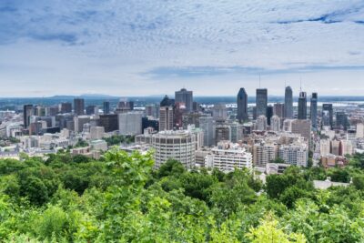Vue sur Montréal depuis le Mont Royal