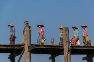 Back from work - U Bein bridge