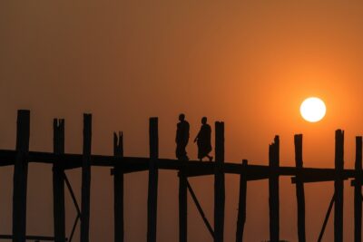 Coucher de soleil sur le pont U Bein