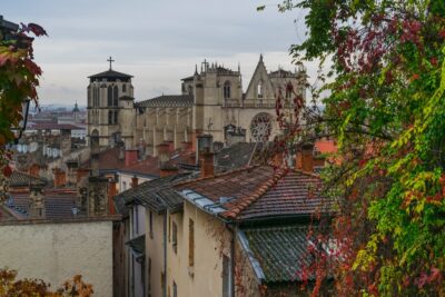 Vue lors de la montée vers Fourvière