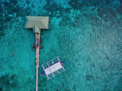 Ponton vu du ciel à Cebu