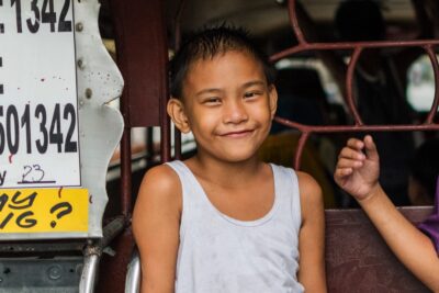 Portrait d'un enfant à Manille