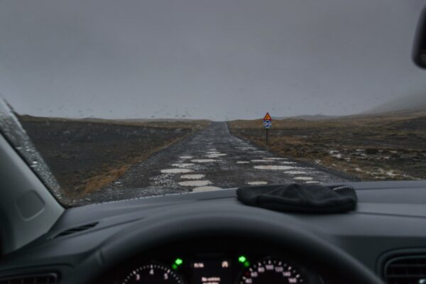 Route non goudronnée en Islande
