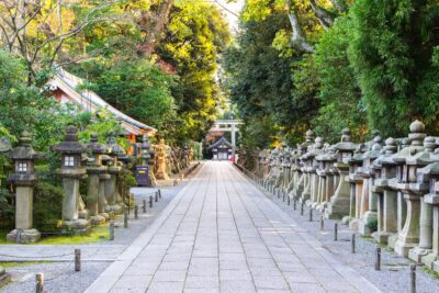 Entrée du sanctuaire Iwashimizu Hachiman-gu