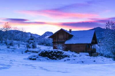 Lever de soleil dans les Hautes-Alpes