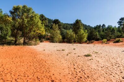 Sable ocre dans le Colorado Provençal