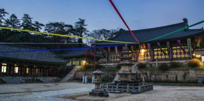 Temple Haeinsa en début de soirée