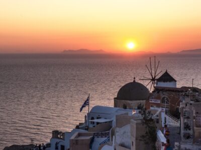 Coucher de soleil à Oia - Santorin