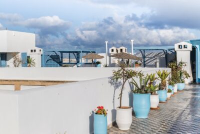 Rooftop de l'Heure Bleue Palais à Essaouira