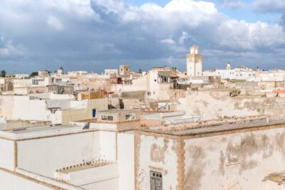 Vue sur la médina d'Essaouira depuis l'Heure Bleue