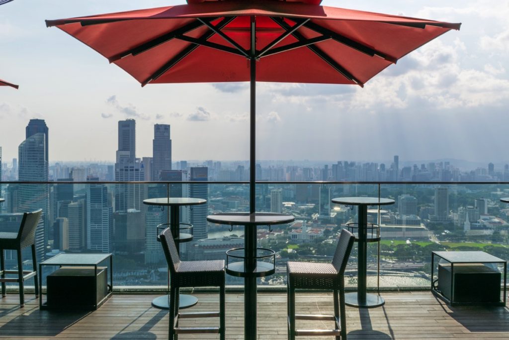 Cé La Vi rooftop bar à Singapour
