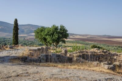 Ruines romaines de Volubilis au Maroc