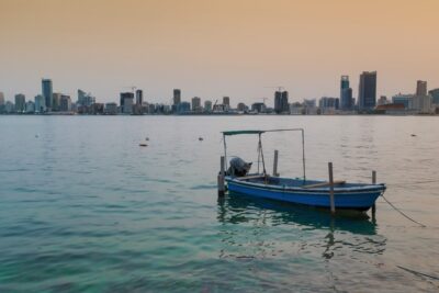 Coucher de soleil sur la baie du Bahreïn