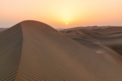 Lever de soleil dans le Rub al Khali