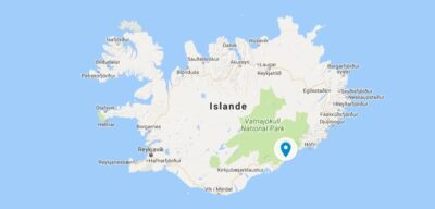 Carte de Jokulsarlon en Islande