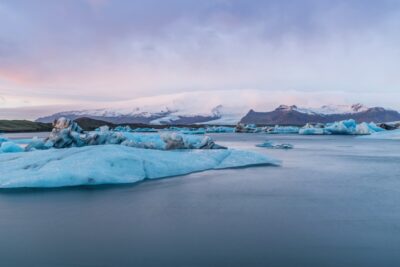 Jokulsarlon au lever de soleil