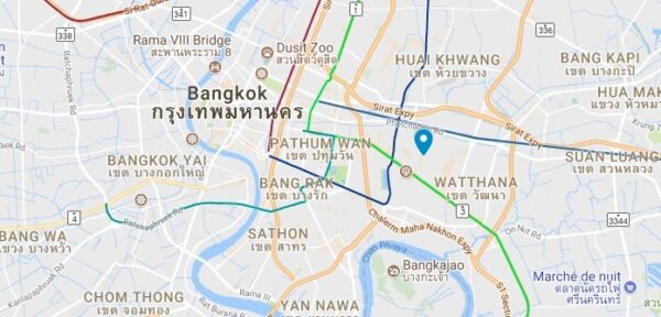 Plan du 137 Pillars à Bangkok