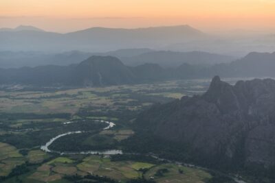 Balloon flight à Vang Vieng