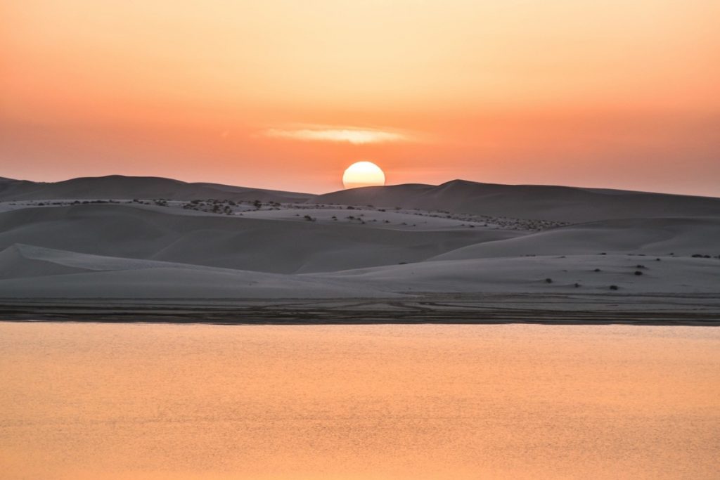 Sunset à Khor al Adaid