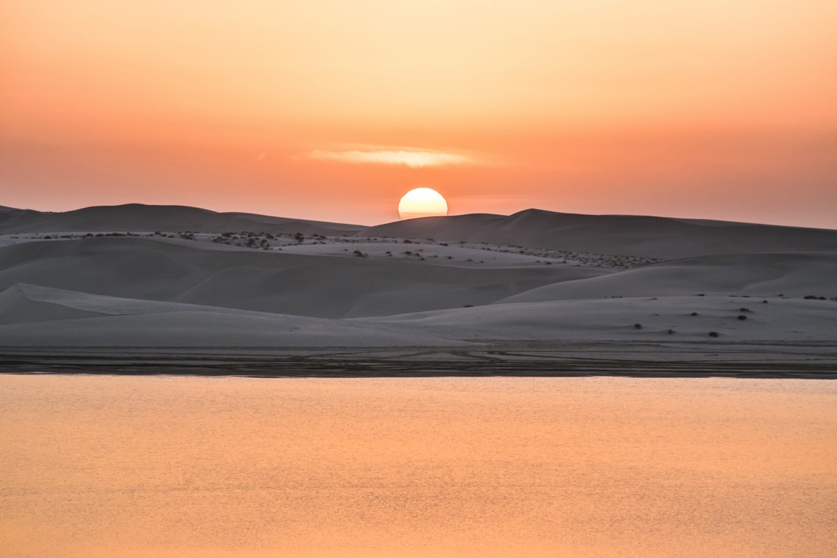 Image result for Khor Al Adaid sunset
