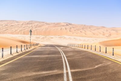 Liwa desert road