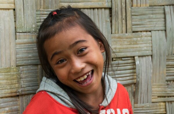 Portrait dans un village du Mékong au Laos