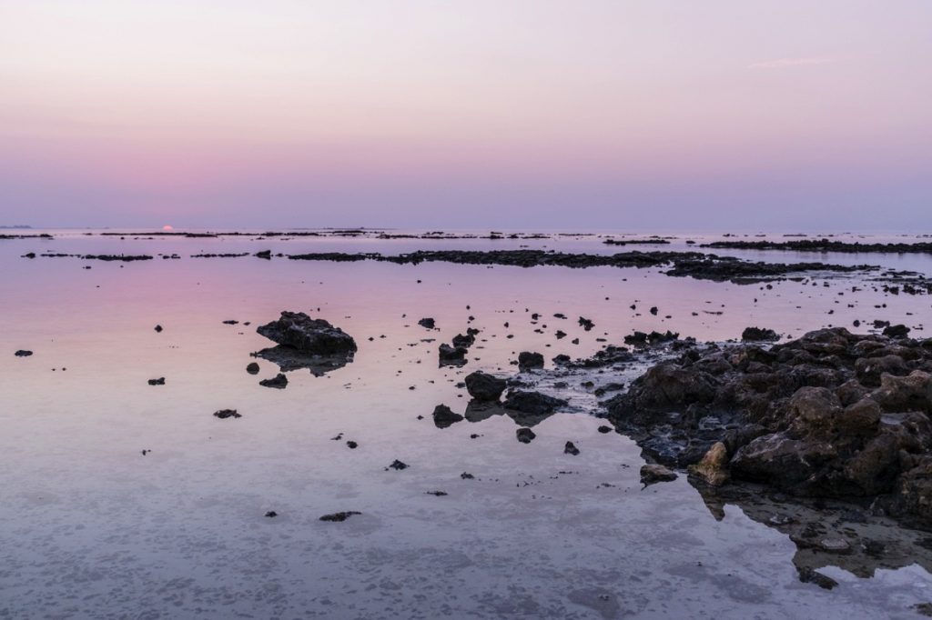 Sunset dans le nord du Qatar