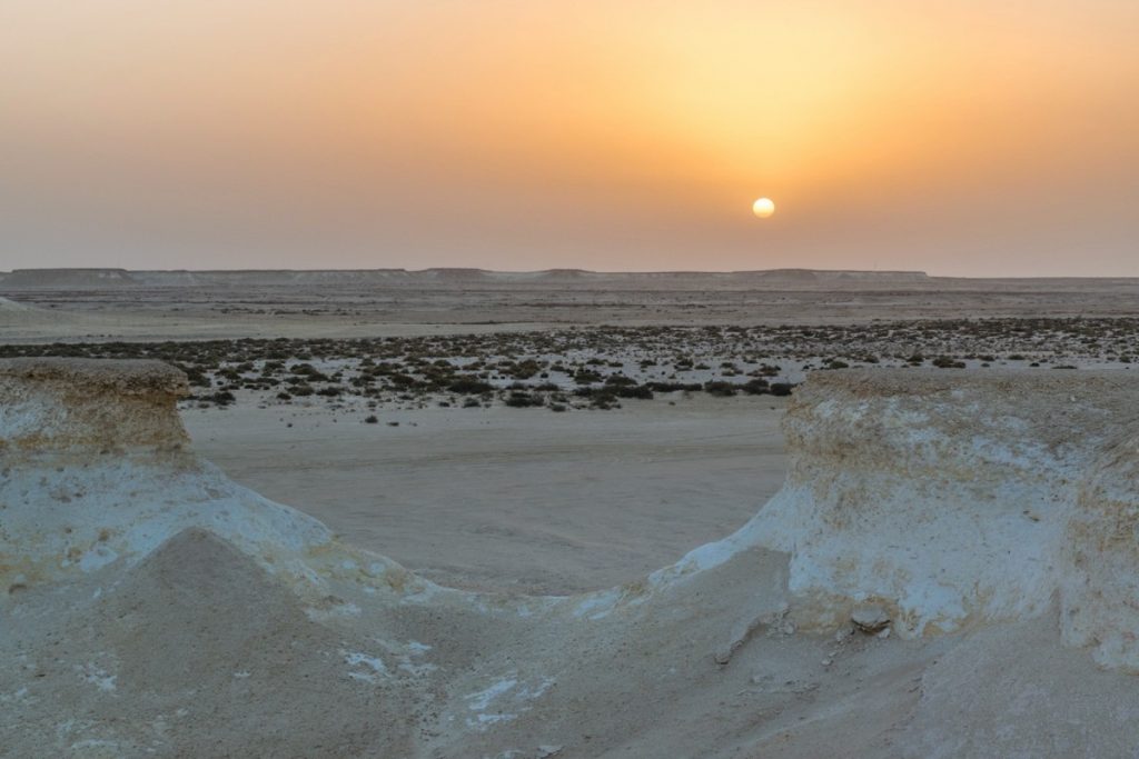 Sunset à Ras Abrouq au Qatar