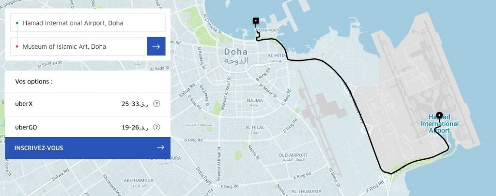 Uber à Doha