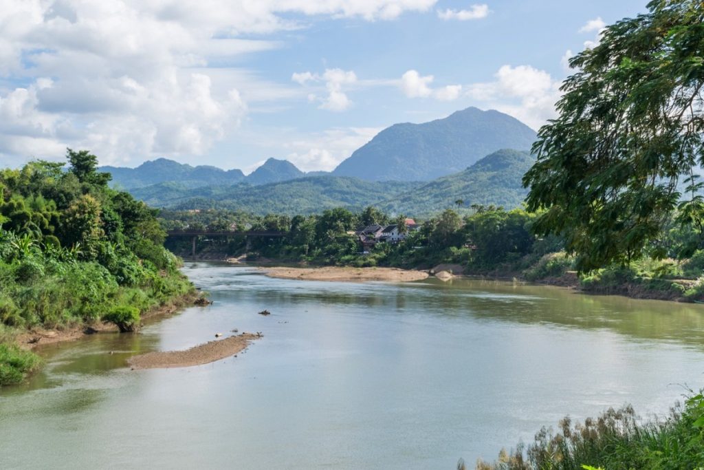 Nam Khan river à Luang Prabang