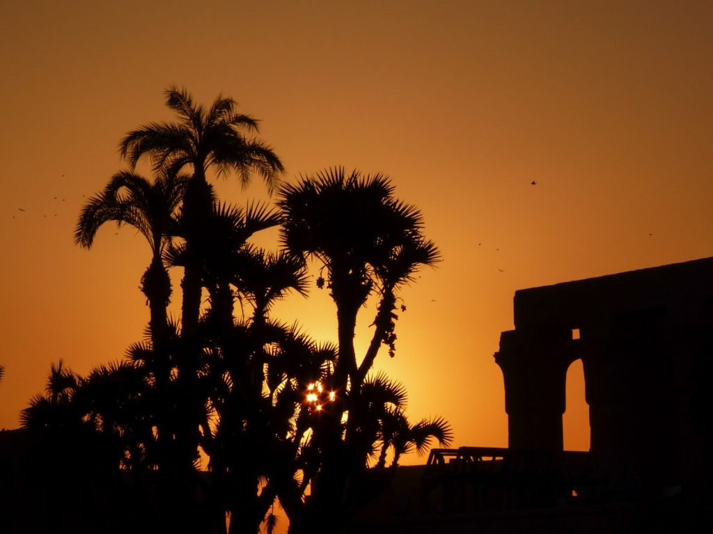 Coucher de soleil à Louxor