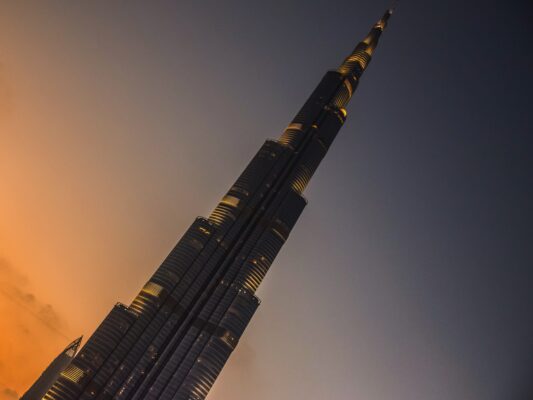 Burj Khalifa de nuit à Downtown Dubai