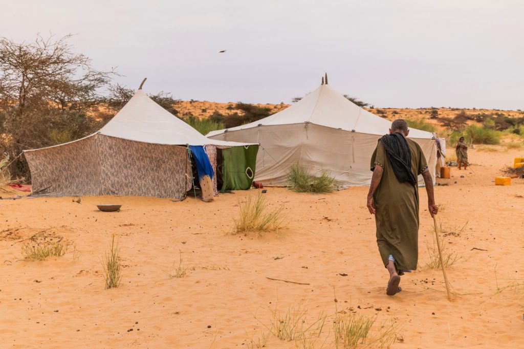 Campement bédouin en Mauritanie