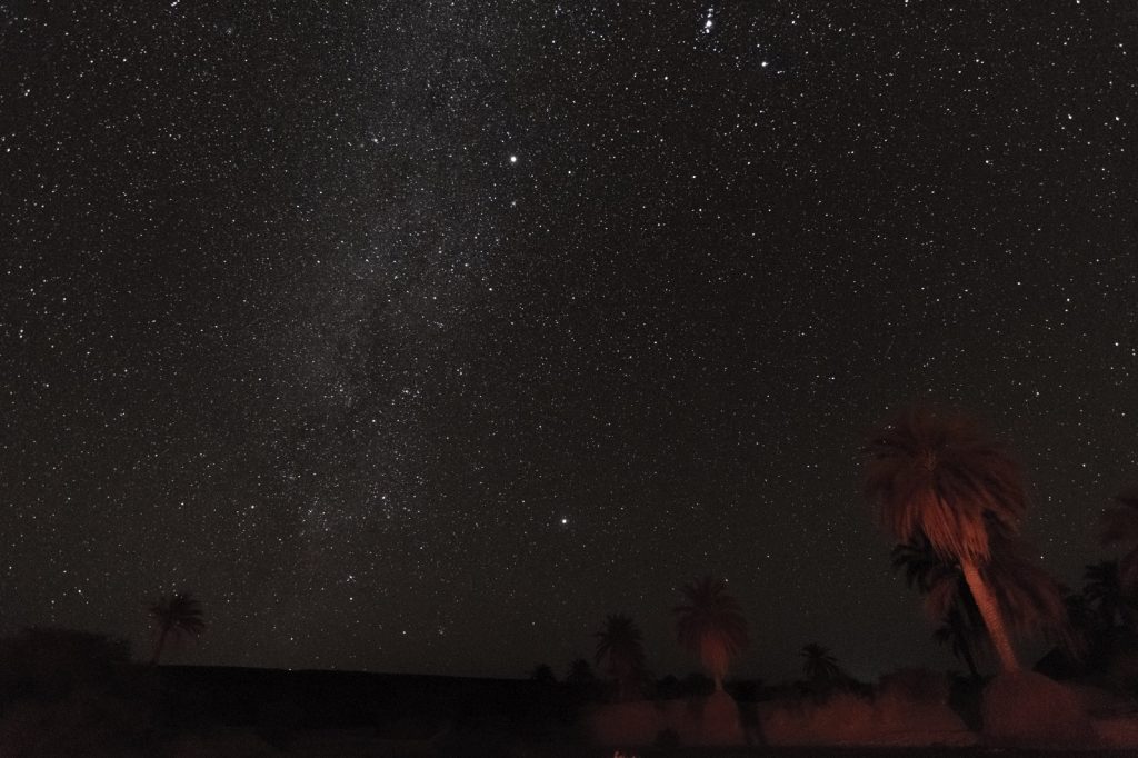 Ciel étoilé dans l'Adrar