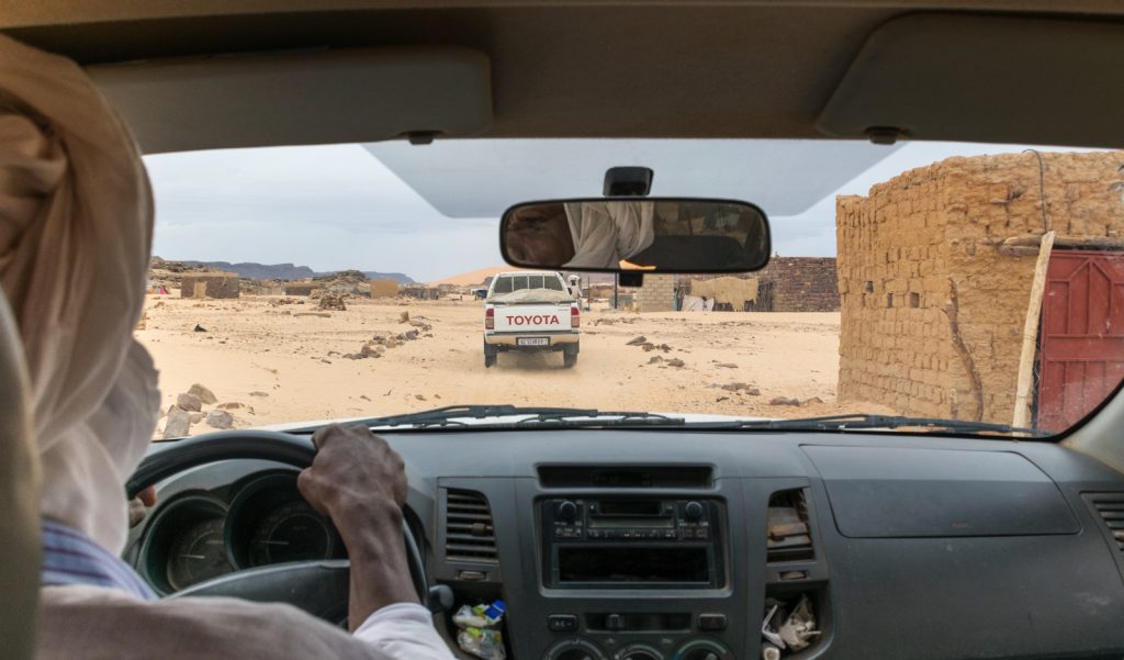 Transfert en 4x4 vers Azougui