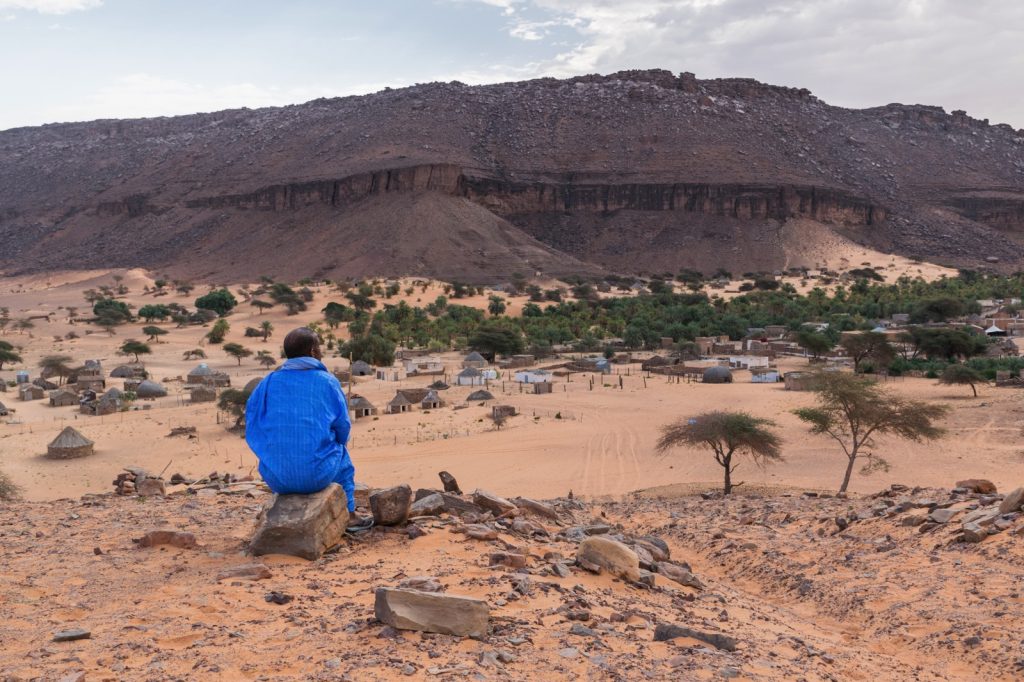 Vue sur Tergit en Mauritanie