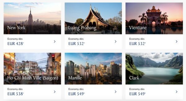 Avis Singapore Airlines : promotions