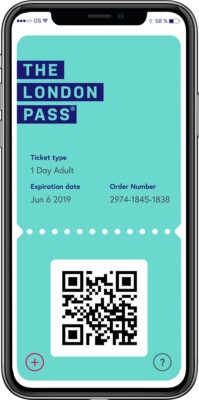 London Pass en version numérique sur mobile