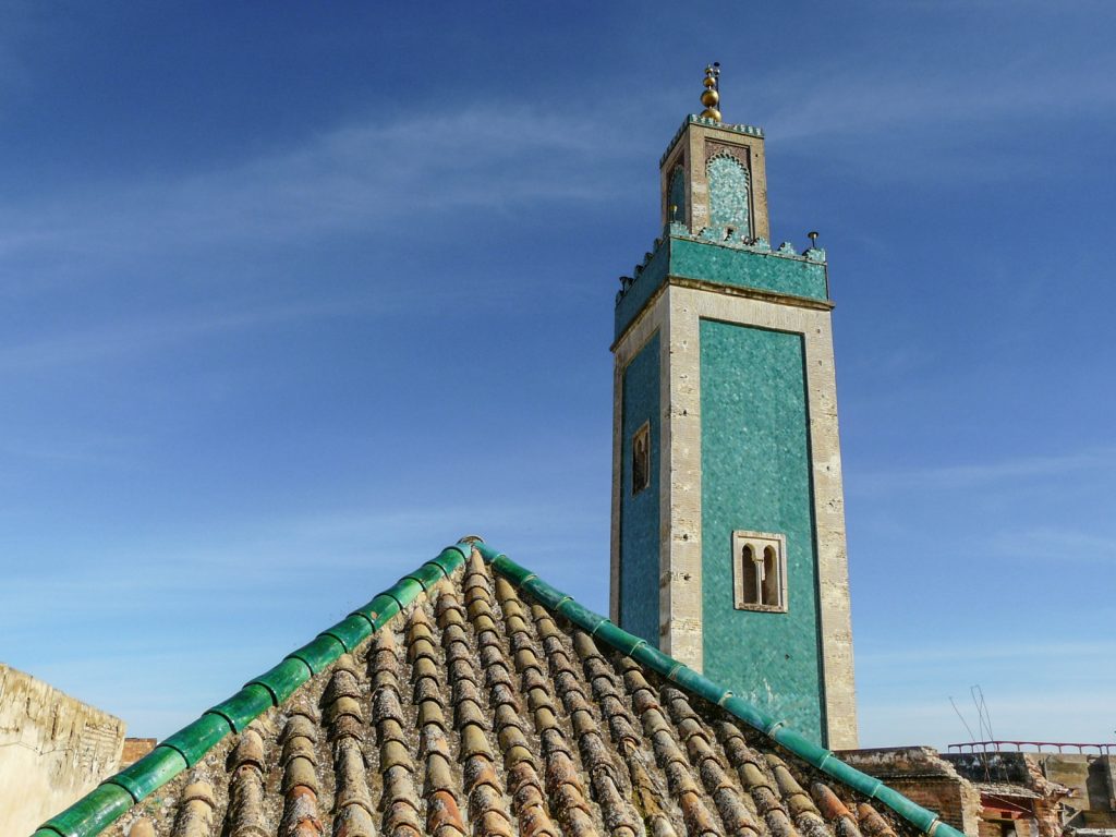 Terrasse de la médersa Bou Inania à Meknès