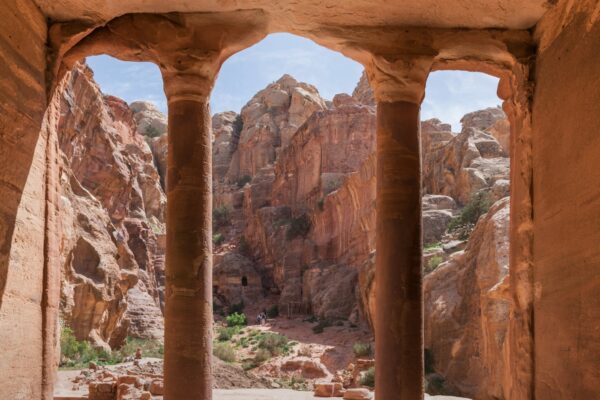 Tombeau à Pétra en Jordanie