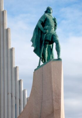 Statue de Leif Eriksson à Reykjavik en Islande