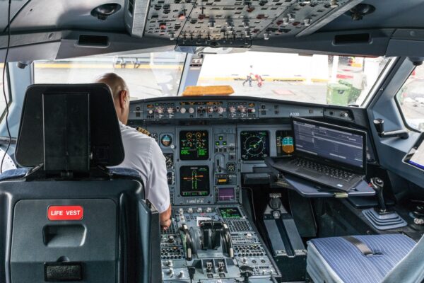 Cockpit au vol retour du Mexique