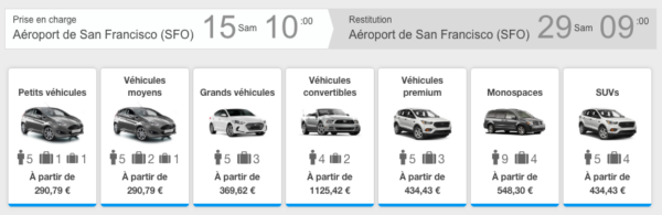 Comparateur de location de voiture RentalCars