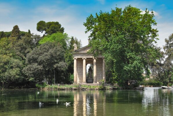 Parc Villa Borghese à Rome