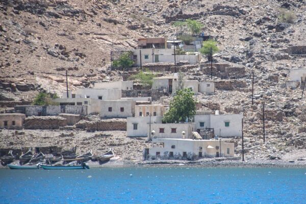 Petit village dans les fjord d'Oman