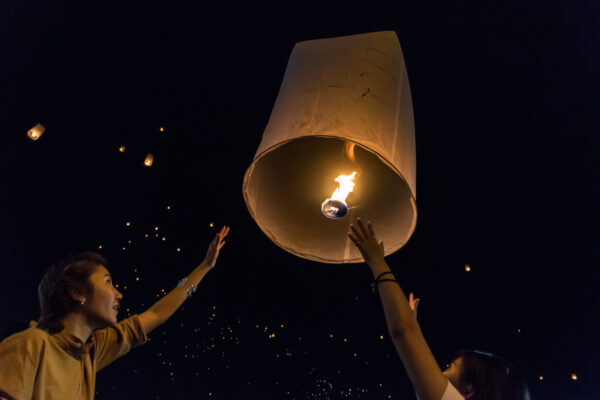 Festival des lanternes en Thaïlande