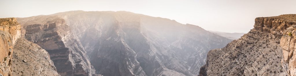 Panorama sur le Grand Canyon d'Oman