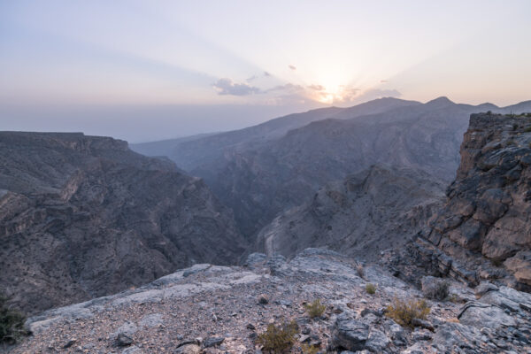 Sunset au jebel Akhdar