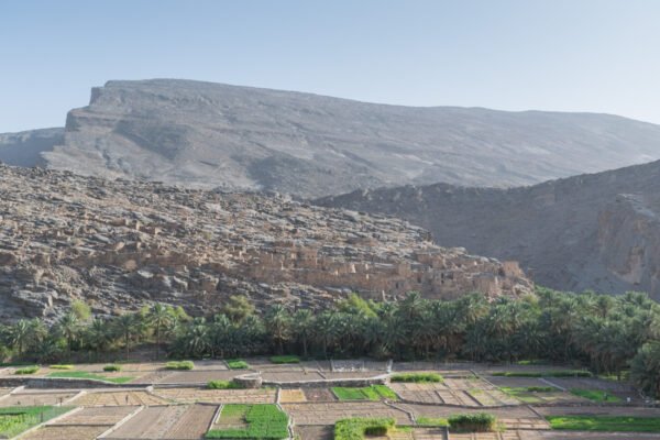 Village abandonné à l'entrée du Wadi Ghul / Wadi Nakhr