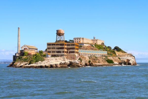 En bateau vers l'île d'Alcatraz